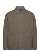 Fine Twill Chore Jacket Tops Overshirts Khaki Green Mads Nørgaard