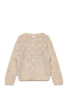 Nmftassie Ls Knit Tops Knitwear Pullovers Beige Name It