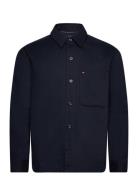 Solid Bedford Overshirt Tops Overshirts Navy Tommy Hilfiger