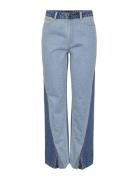 Yasblocka Hw Jeans S. Bottoms Jeans Straight-regular Blue YAS