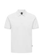 Onstray Slim Ss Polo Tops Polos Short-sleeved White ONLY & SONS