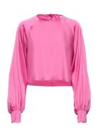 Ida Blouse Tops Blouses Long-sleeved Pink Ahlvar Gallery