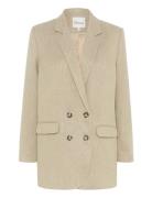 Elisamw Blazer Blazers Double Breasted Blazers Beige My Essential Ward...