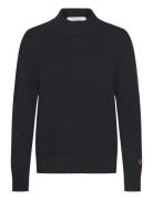 Turtle Neck Sweater Tops Knitwear Jumpers Black BUSNEL