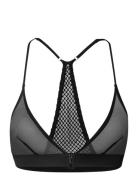 Mesh Back Satin Triangle Bralette Lingerie Bras & Tops Soft Bras Brale...