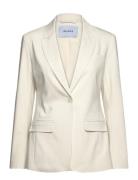 Msdexa Single Breasted Blazer Blazers Single Breasted Blazers White Mi...