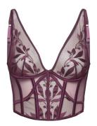 Domenica Bustier Lingerie Bras & Tops Soft Bras Bralette Purple Hunkem...