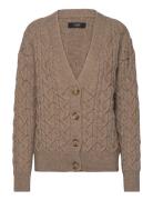 Surrey Cardigan Tops Knitwear Cardigans Beige LEBRAND