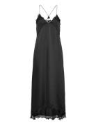 Structure Frill Dress Designers Knee-length & Midi Black Filippa K