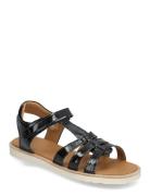 Sandals - Flat - Open Toe - Op Shoes Summer Shoes Sandals Black ANGULU...