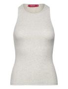 Round-Neck Tank Top Tops T-shirts & Tops Sleeveless Grey Mango