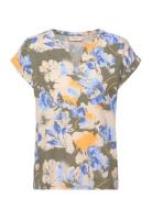 Fqviva-Tee Tops T-shirts & Tops Short-sleeved Multi/patterned FREE/QUE...