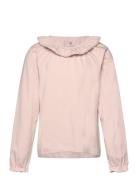 T-Shirt Ls Collar Tops T-shirts Long-sleeved T-shirts Pink En Fant