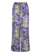 Ley Trousers Bottoms Trousers Wide Leg Purple Makia