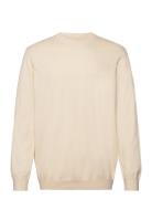 Tight Cotton Karsten Knit Tops Knitwear Round Necks Cream Mads Nørgaar...