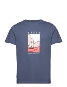 Sailaway T-Shirt Tops T-shirts Short-sleeved Blue Makia