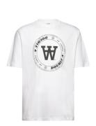 Wwasa Tirewall T-Shirt Gots Tops T-shirts Short-sleeved White Double A...