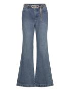 Flare Chain Belt Dnm Jean Bottoms Jeans Flares Blue Michael Kors