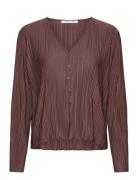 Sauma Blouse 10167 Tops Blouses Long-sleeved Brown Samsøe Samsøe