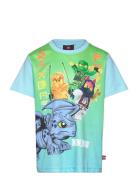 Lwtano 316 - T-Shirt S/S Tops T-shirts Short-sleeved Blue LEGO Kidswea...