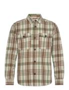 Onsmilo Ovr Ctn Check Ls Shirt Noos Tops Shirts Casual Brown ONLY & SO...