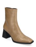 Hedda Shoes Boots Ankle Boots Ankle Boots With Heel Beige VAGABOND