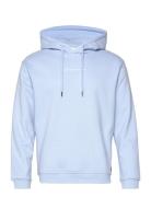 Hoody With Print Tops Sweat-shirts & Hoodies Hoodies Blue Tom Tailor