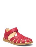 Sandals - Flat - Closed Toe - Shoes Summer Shoes Sandals Red ANGULUS