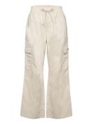 Tjw Daisy Elasticated Cargo Pant Bottoms Trousers Cargo Pants Cream To...