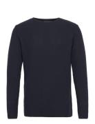 Lauritz Crew Knit Tops Knitwear Round Necks Navy Clean Cut Copenhagen