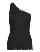 Organic Top Tops T-shirts & Tops Sleeveless Black Rosemunde