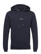 Lens Hoodie Tops Sweat-shirts & Hoodies Hoodies Blue Les Deux