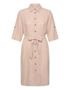 Fqlava-Dress Polvipituinen Mekko Beige FREE/QUENT