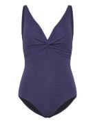 Nura Swimsuit Jacquard Uimapuku Uima-asut Blue Missya