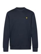 Crew Neck Fly Fleece Sport Sweat-shirts & Hoodies Sweat-shirts Navy Ly...