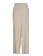 Mschjovene Ginia Hw Pants Bottoms Trousers Straight Leg Beige MSCH Cop...