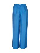 Mschaudia Pants Bottoms Trousers Straight Leg Blue MSCH Copenhagen