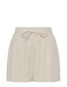 Pcstina Hw Shorts Bc Sww Bottoms Shorts Casual Shorts Cream Pieces