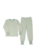 Two Pcs Pyjamas Classic Pyjamasetti Pyjama Green Geggamoja