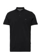 Slhdante Ss Polo Noos Tops Polos Short-sleeved Black Selected Homme