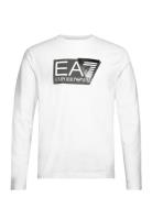 T-Shirt Tops T-shirts Long-sleeved White EA7