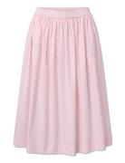 Olga Skirt - Poplin Polvipituinen Hame Pink STUDIO FEDER