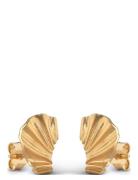 Mini Wave Earring Accessories Jewellery Earrings Studs Gold Enamel Cop...