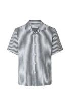 Slhrelaxed-Sal Ss Shirt Resort W Tops Shirts Short-sleeved Navy Select...