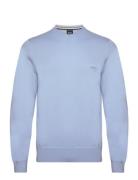 Pacas-L Tops Knitwear Round Necks Blue BOSS