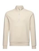 Nlmnaldemar Ls Half Zip Sweat Tops Knitwear Pullovers Beige LMTD