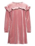 Dress Velour Dresses & Skirts Dresses Casual Dresses Long-sleeved Casu...