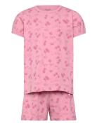 Pyjamas Ss W. Aop Pyjamasetti Pyjama Pink CeLaVi