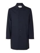 Slhrichmond Mac Coat Ohut Pitkä Takki Blue Selected Homme