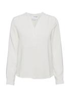 Slfmivia Ls Top B Noos Tops Blouses Long-sleeved White Selected Femme